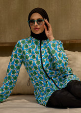 TESETTÜR MAYO RETRO MAVİ